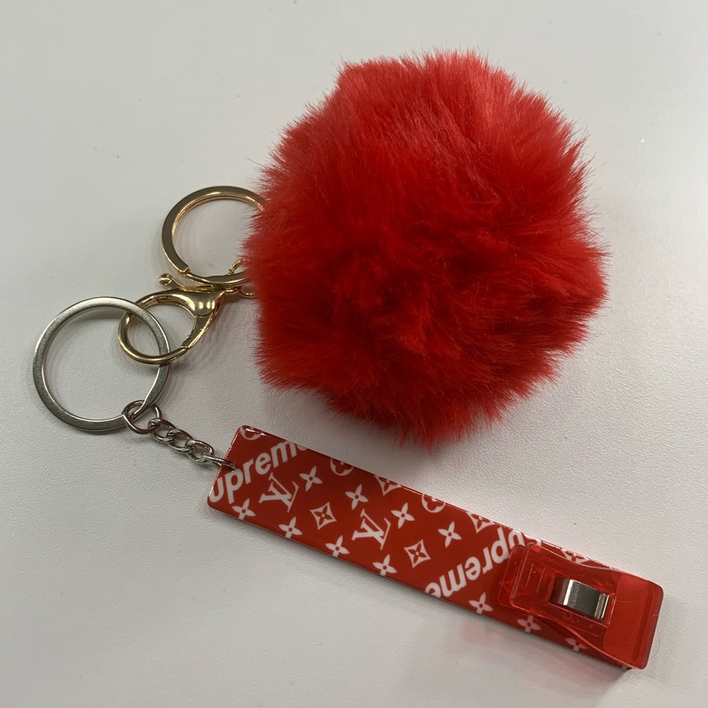 Credit Card Grabber With Pom Pom